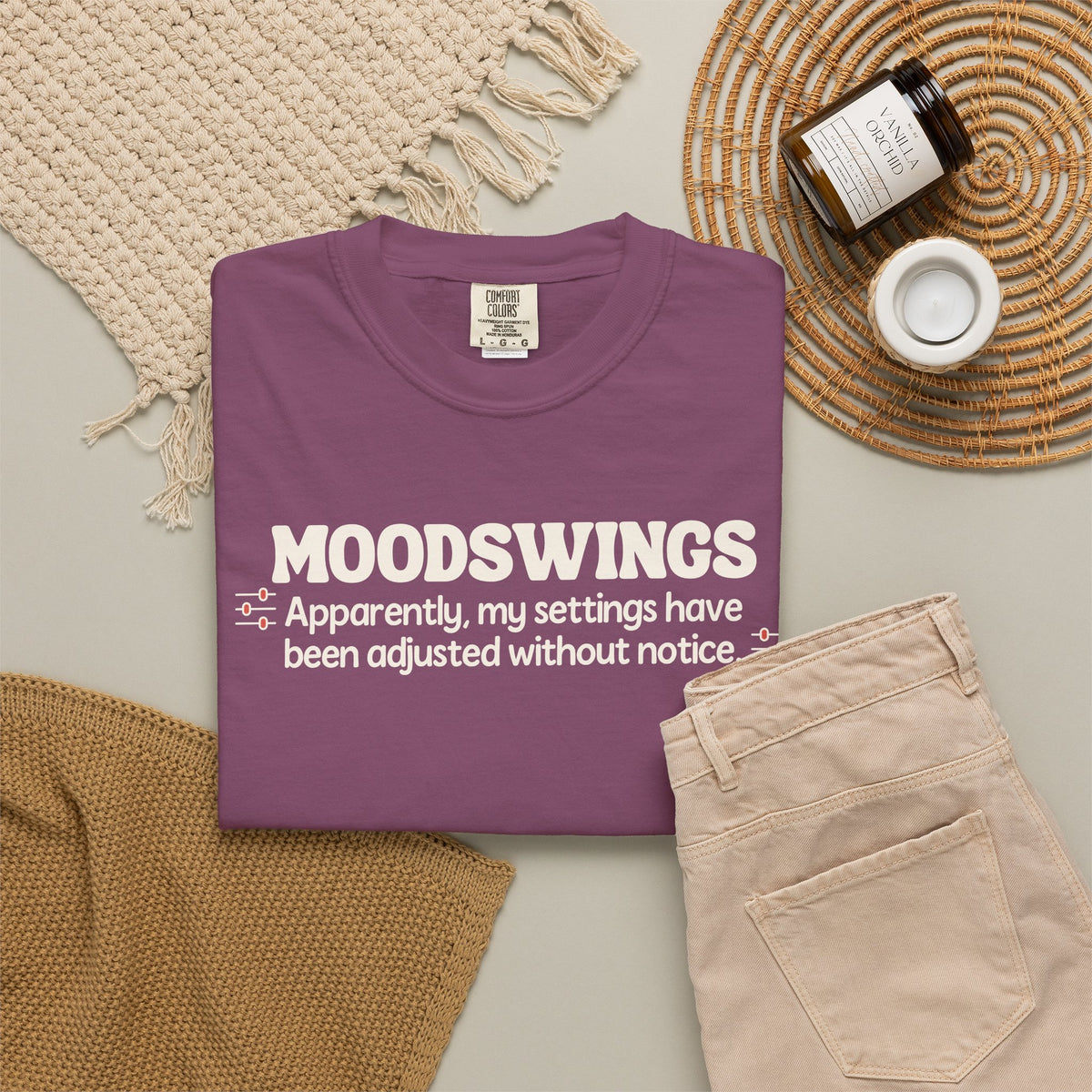 MOODSWINGS - My Settings Adjusted… | Funny Graphic Tee