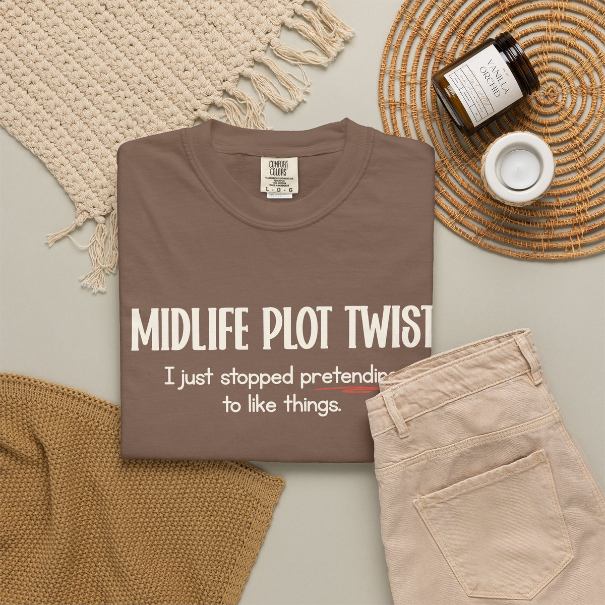"MIDLIFE PLOT TWIST - I just stopped..." Funny Graphic Tee