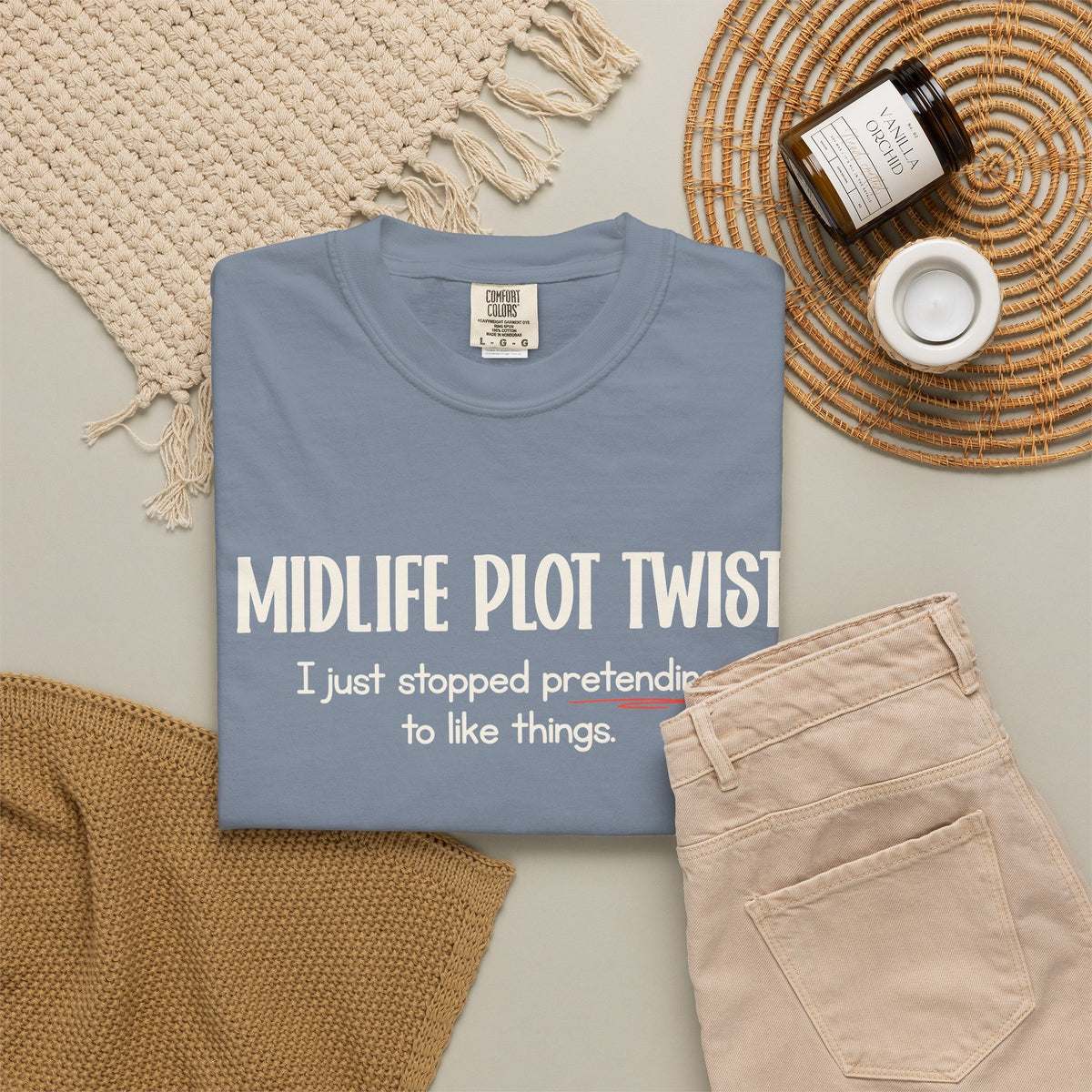 "MIDLIFE PLOT TWIST - I just stopped..." Funny Graphic Tee