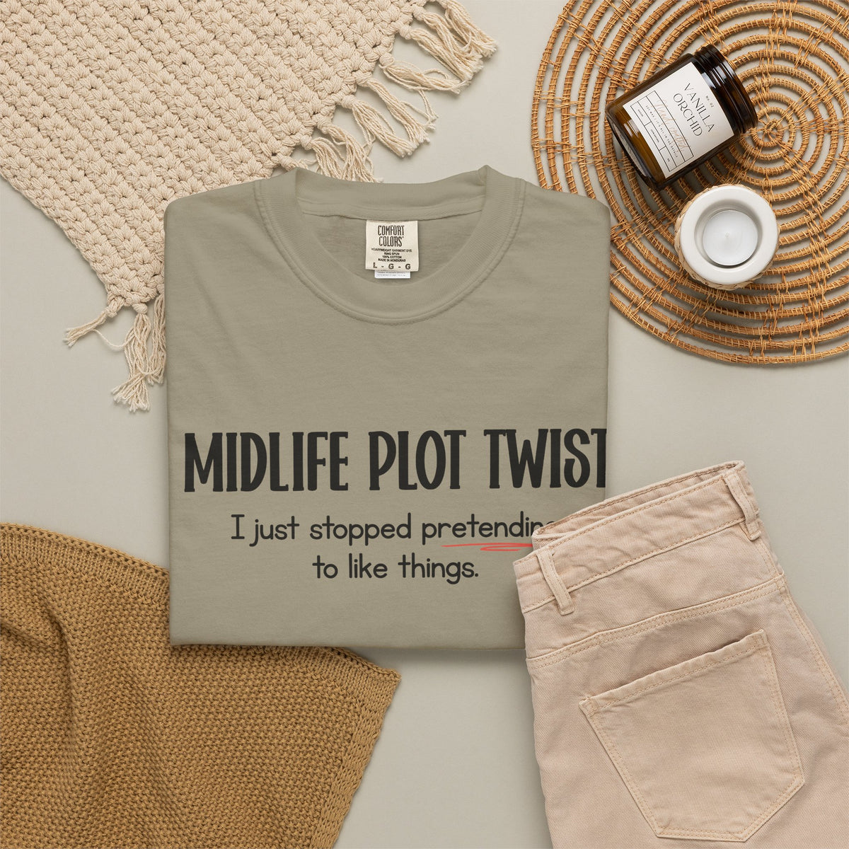 "MIDLIFE PLOT TWIST - I just stopped..." Funny Graphic Tee