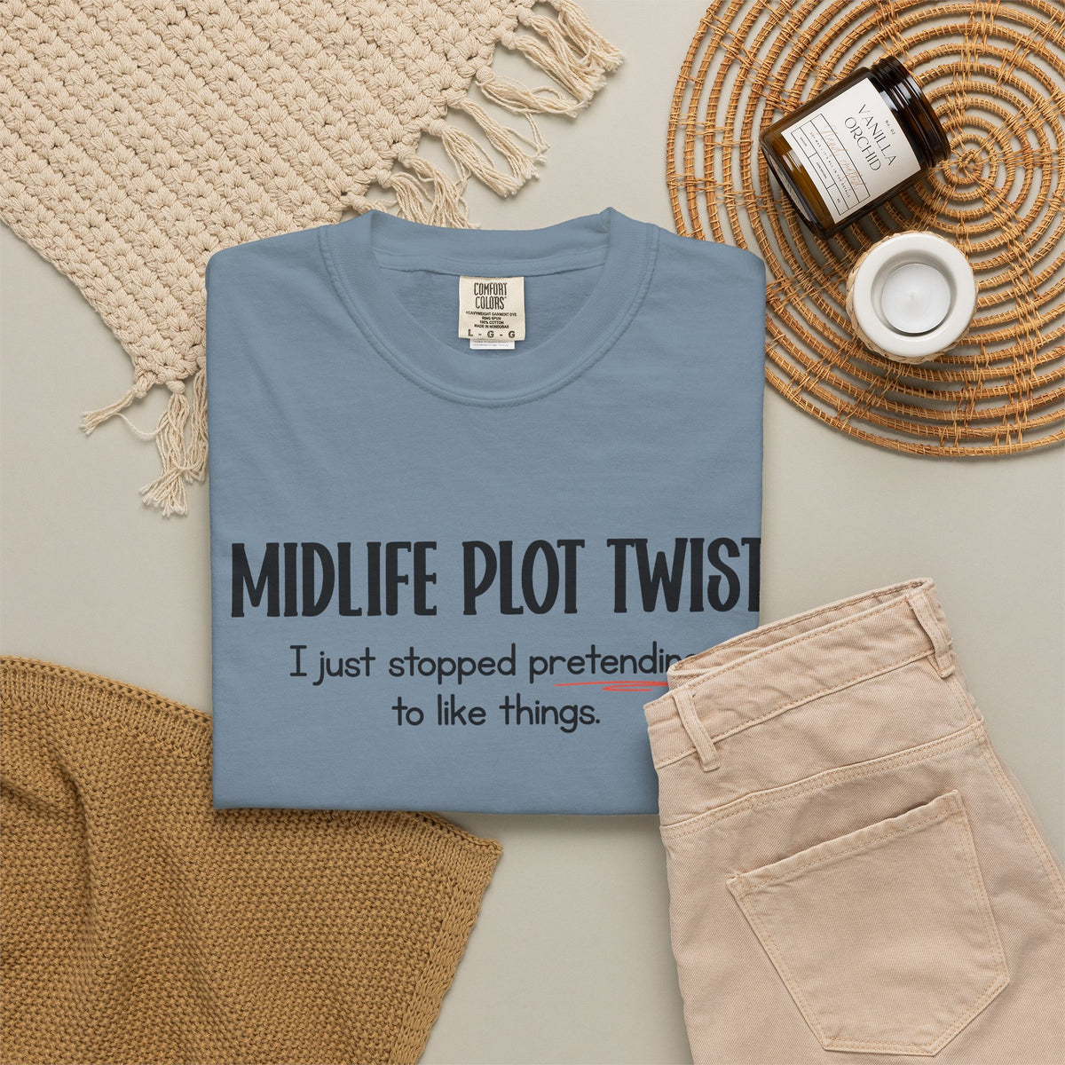 "MIDLIFE PLOT TWIST - I just stopped..." Funny Graphic Tee