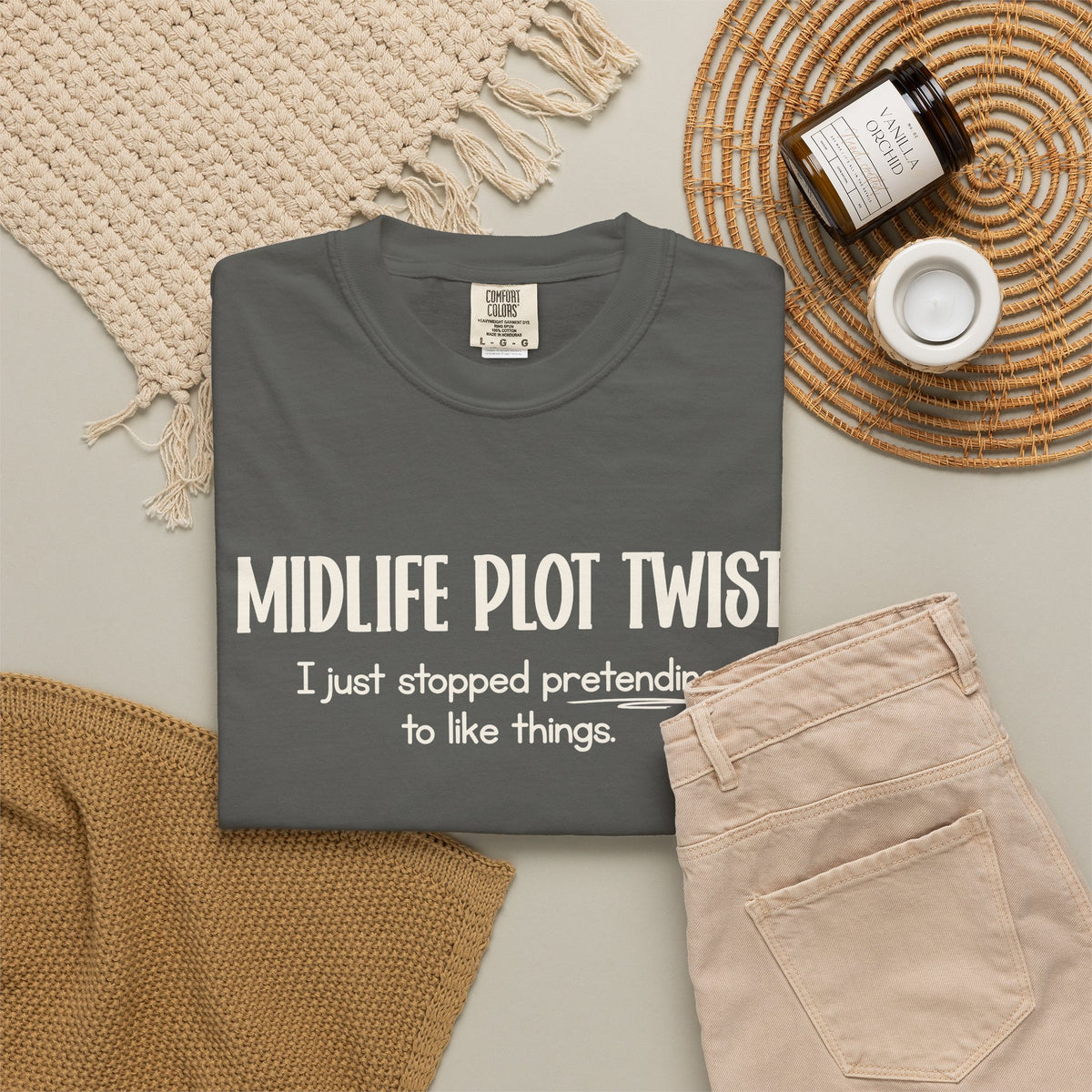 "MIDLIFE PLOT TWIST - I just stopped..." Funny Graphic Tee