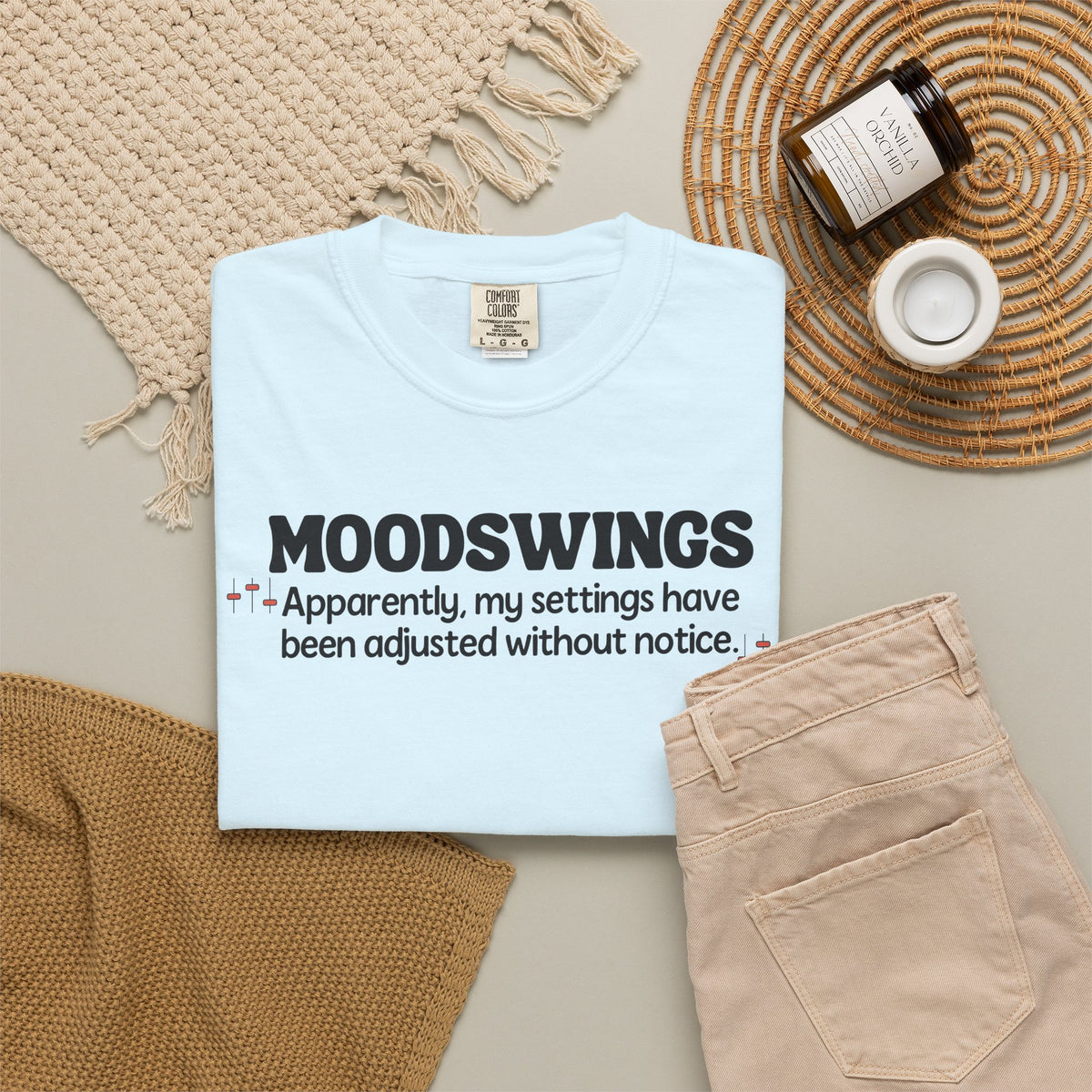 MOODSWINGS - My Settings Adjusted… | Funny Graphic Tee