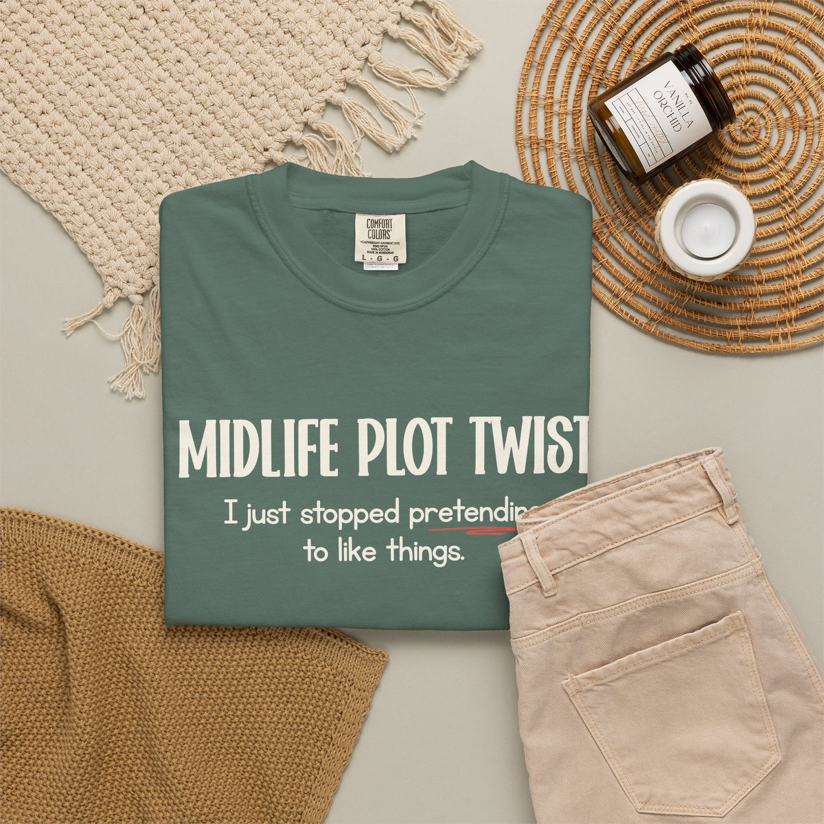 "MIDLIFE PLOT TWIST - I just stopped..." Funny Graphic Tee