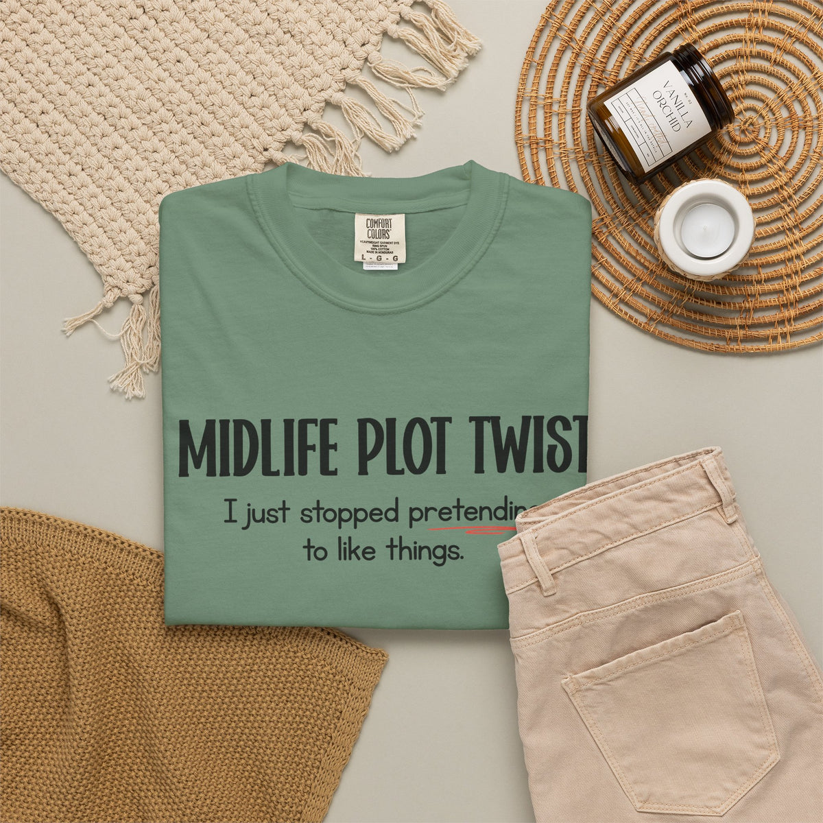 "MIDLIFE PLOT TWIST - I just stopped..." Funny Graphic Tee
