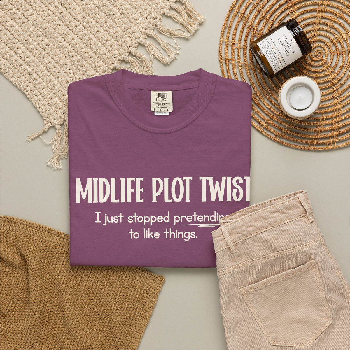 "MIDLIFE PLOT TWIST - I just stopped..." Funny Graphic Tee
