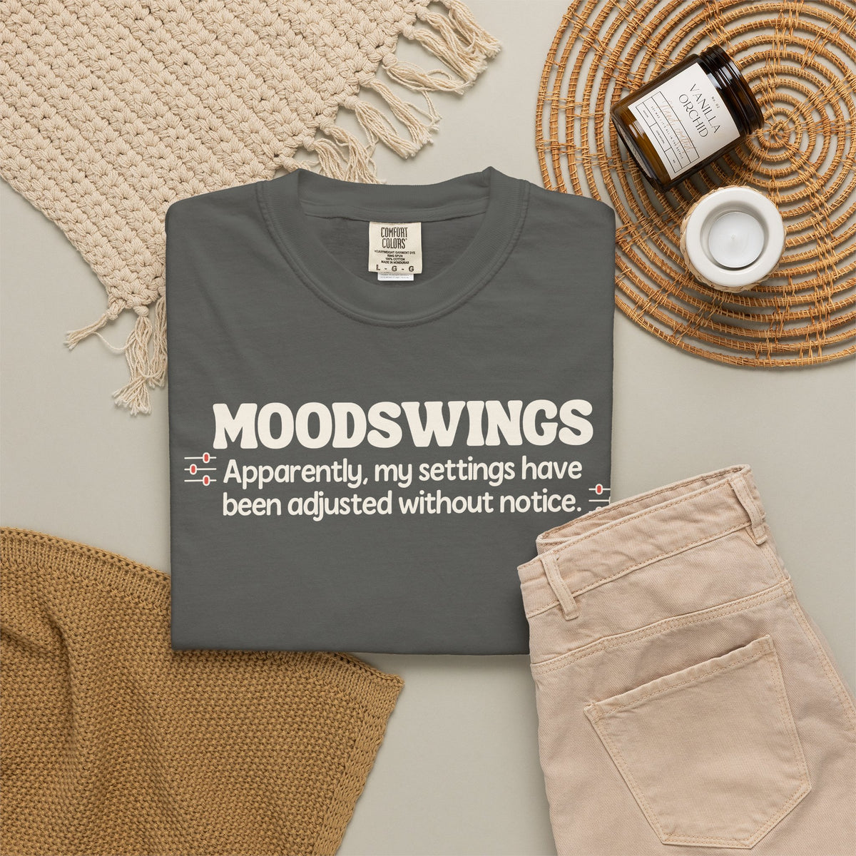 MOODSWINGS - My Settings Adjusted… | Funny Graphic Tee