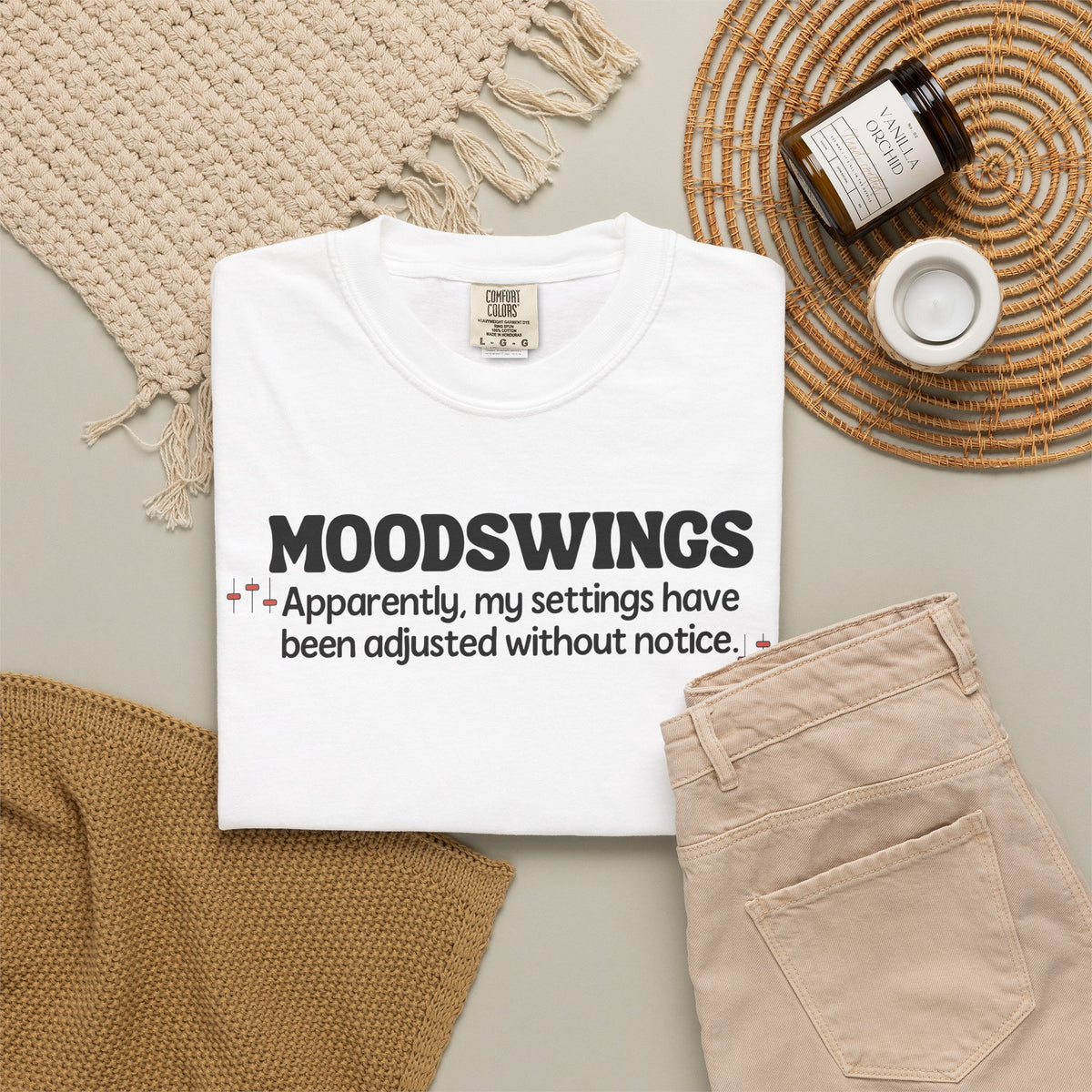 MOODSWINGS - My Settings Adjusted… | Funny Graphic Tee