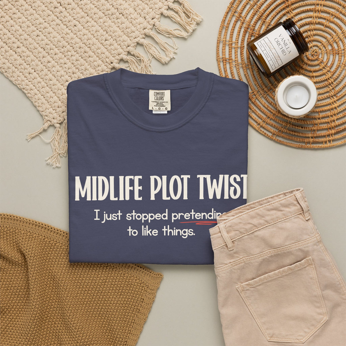 "MIDLIFE PLOT TWIST - I just stopped..." Funny Graphic Tee