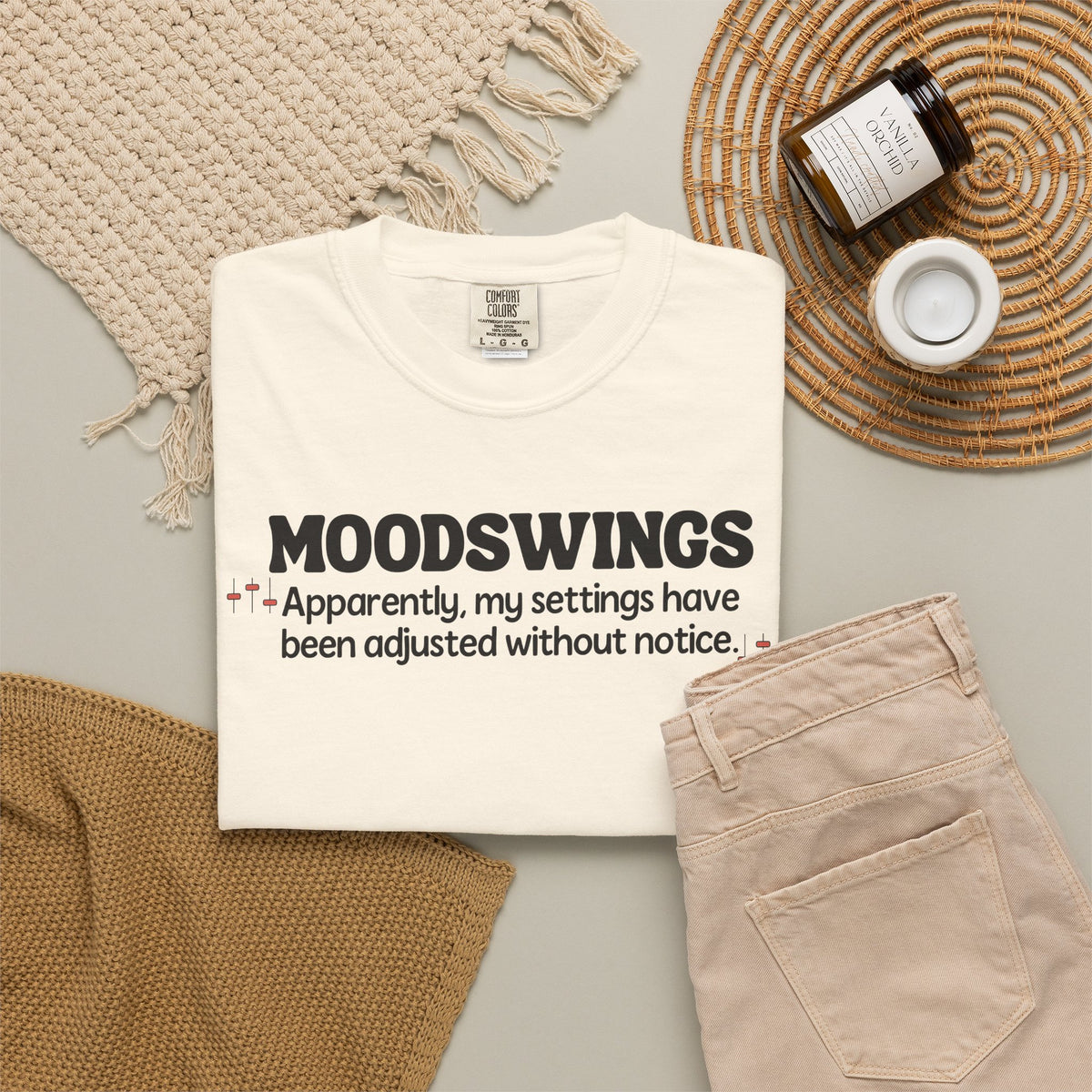 MOODSWINGS - My Settings Adjusted… | Funny Graphic Tee