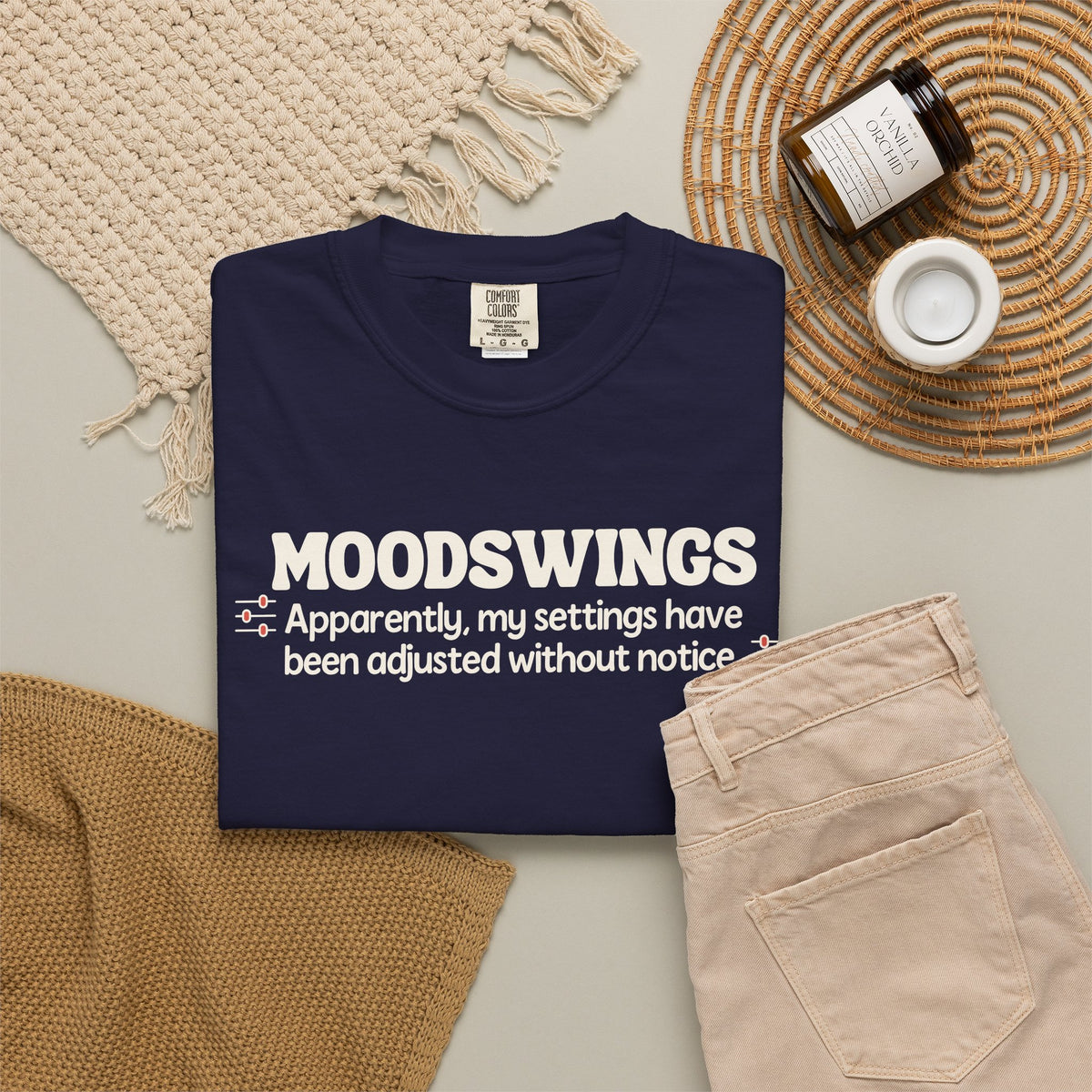MOODSWINGS - My Settings Adjusted… | Funny Graphic Tee