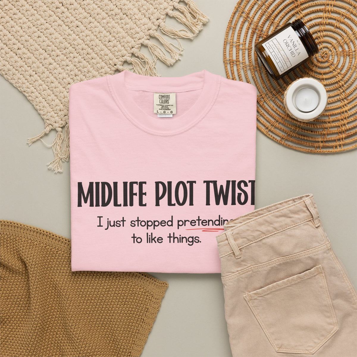 "MIDLIFE PLOT TWIST - I just stopped..." Funny Graphic Tee