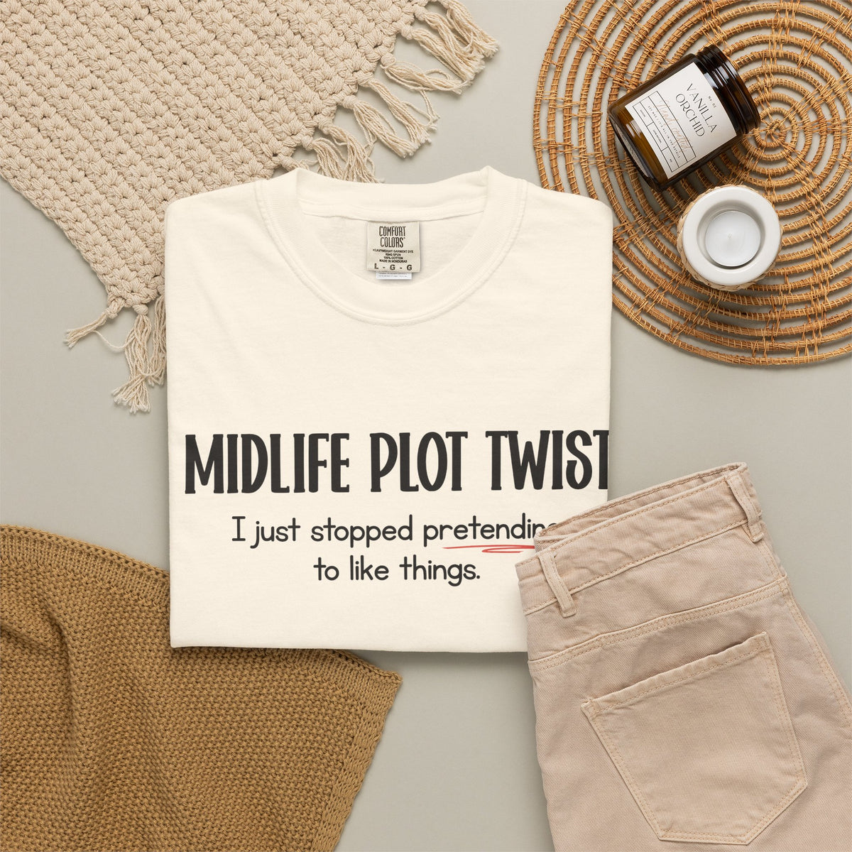 "MIDLIFE PLOT TWIST - I just stopped..." Funny Graphic Tee
